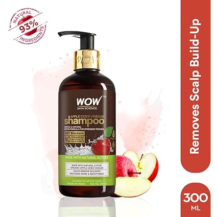 WOW Skin Science Apple Cider Vinegar Shampoo - Pack of 1 (300ml)