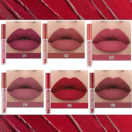 HUDACRUSH 6 Pcs Lipstick Combo Set