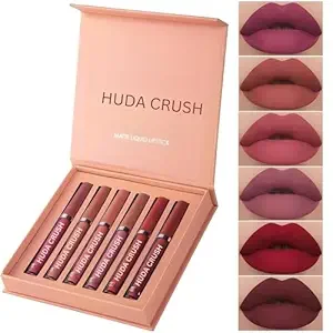 HUDACRUSH 6 Pcs Lipstick Combo Set