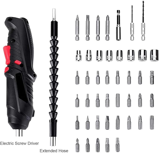 Portable Power Screwdriver Set with Accessories – DIY Home & Professional Tool Kit with Carry Case