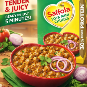 Saffola Soya Mini Chunks, Tender & Juciy, 53% Pr;tin, 200Gram