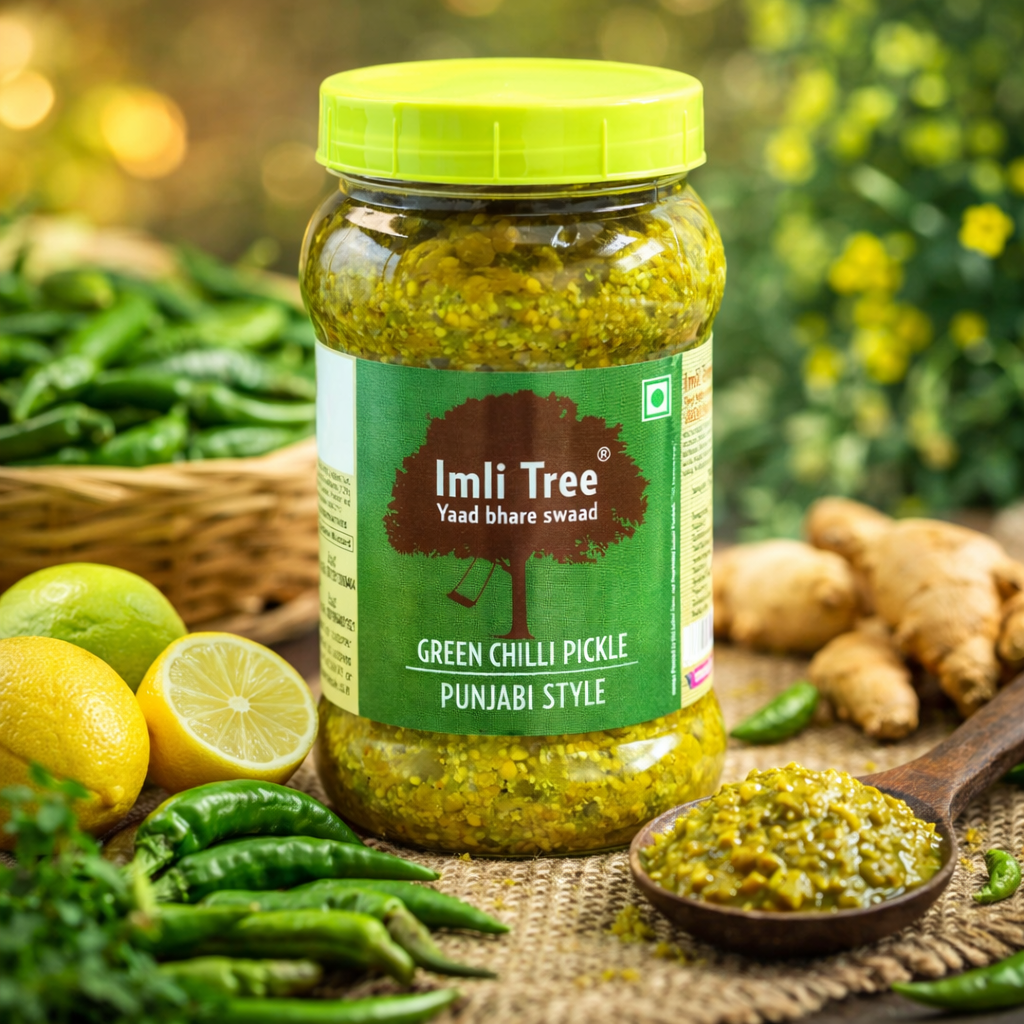 Imli Tree Green Chilli Pickle – Authentic Punjabi Style(1kg)