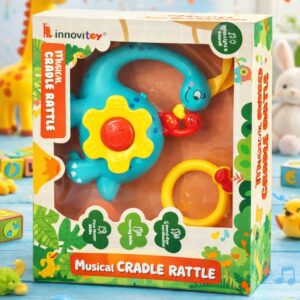 Incarnation Colorful Cradle Rattle Toy for Baby(PACK OF 1)