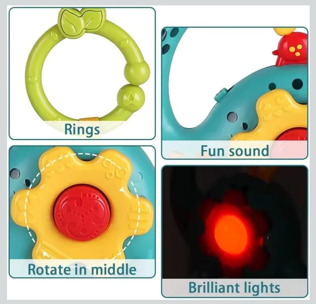 Incarnation Colorful Cradle Rattle Toy for Baby(PACK OF 1)