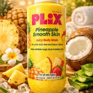 PLIX Pineapple Smooth Skin Juicy Body Wash 236ml (PACK OF 1)