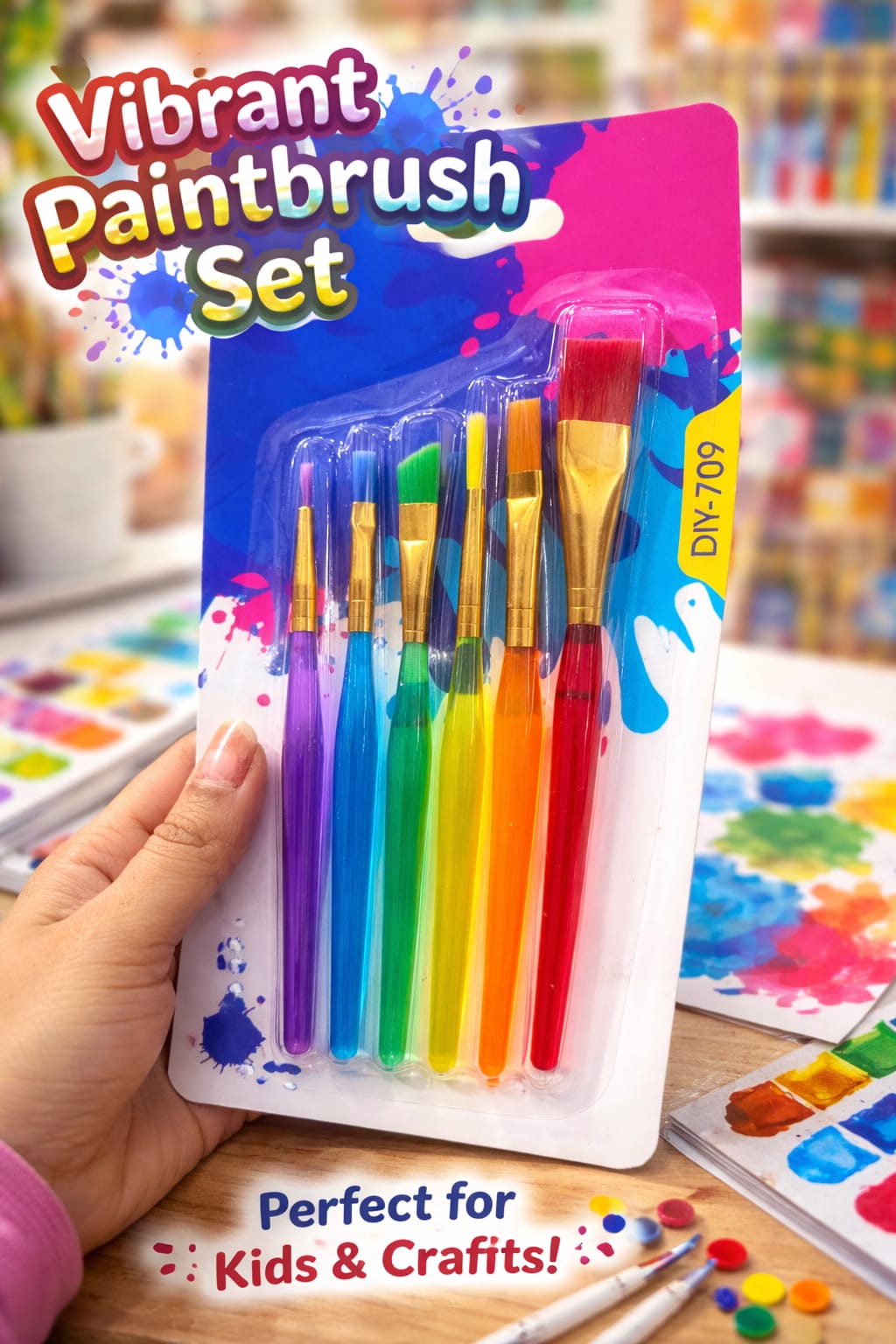 Paintbrush set-Perfect DIY for kids & Craft!