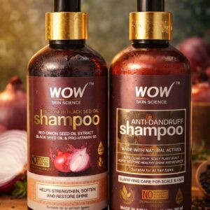 WOW Skin Science Red Onion & Anti-Dandruff Shampoo Combo