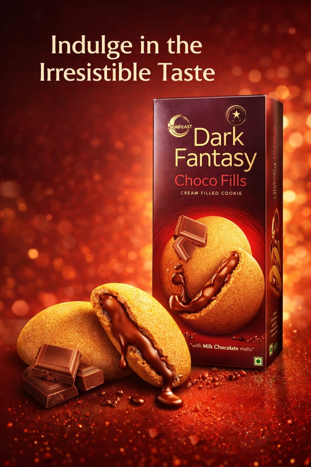 Dark Fantasy Choco Fills – Premium Gooey Chocolate Cookies