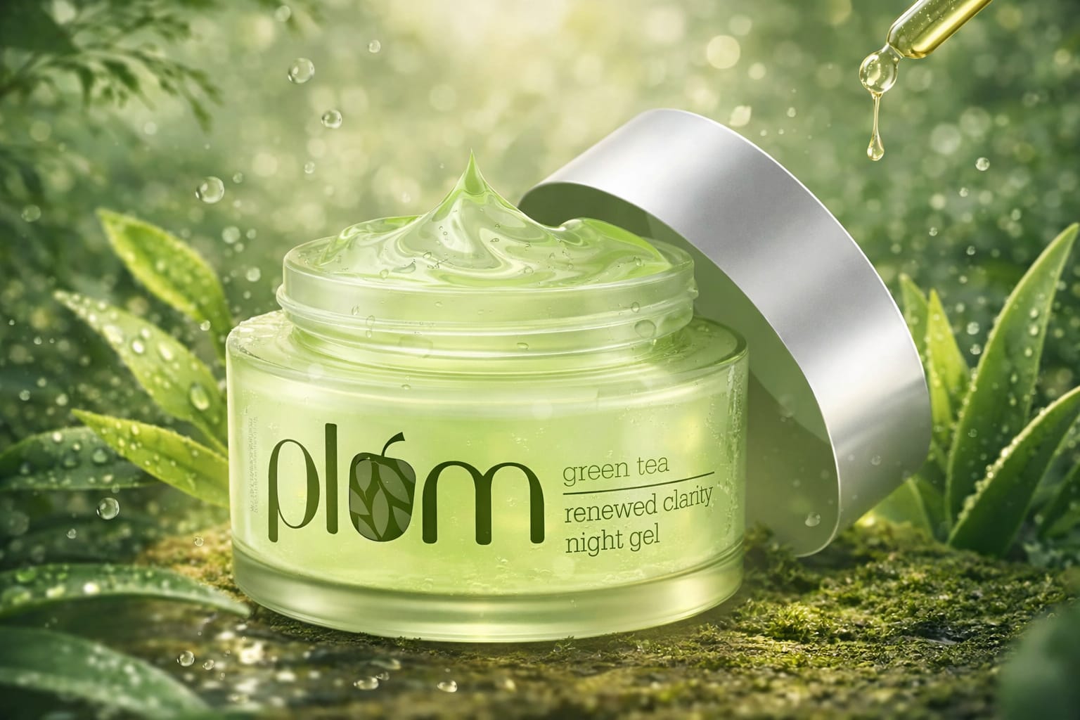 Plum Green Tea Night Gel for Acne-Prone & Oily Skin