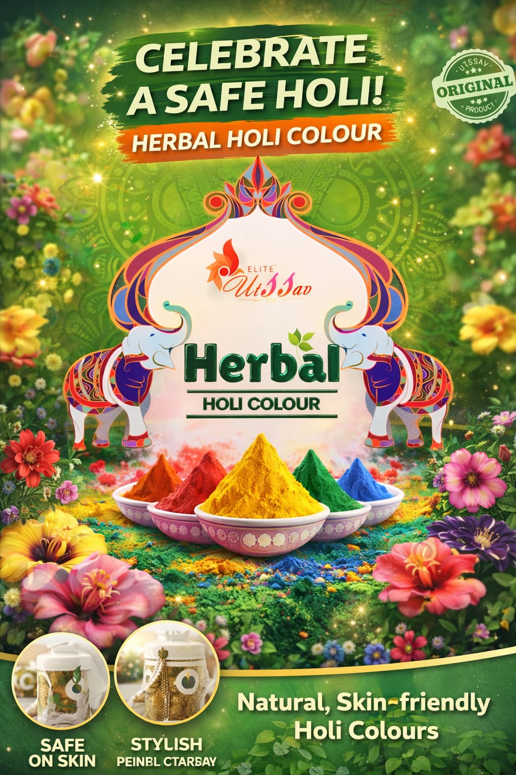 Premium Natural Herbal Holi Gulal – Vibrant & Chemical-Free
