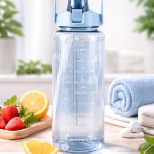Premium BPA-Free Gym Water Bottle – 1000ml Hydration Tracker