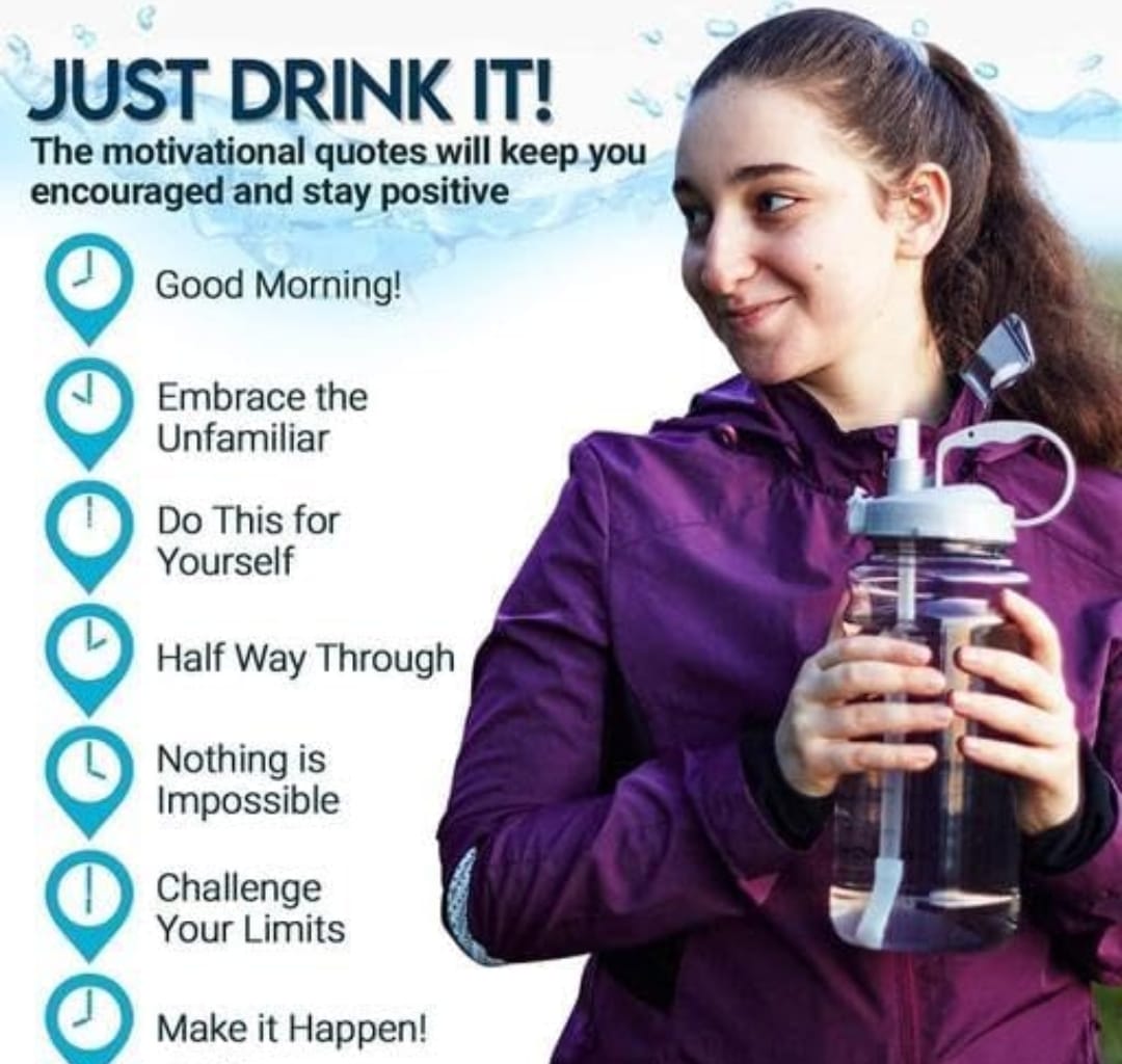 Premium BPA-Free Gym Water Bottle – 1000ml Hydration Tracker