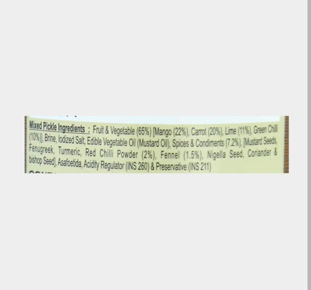 Imli Tree Mixed Pickle in Mustard Oil – Authentic Traditional Indian Achar(1kg)